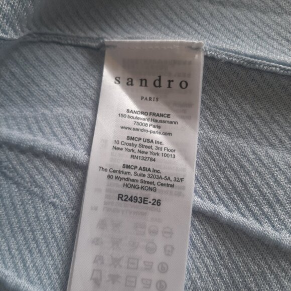 Sandro Meissa Short-Sleeve Fit & Flare Knit Dress - Picture 14 of 16